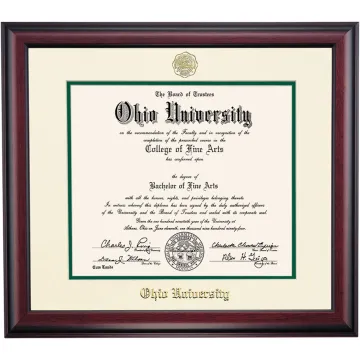 Ohio Traditional for Bachelors and Masters Diploma Frame