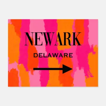Newark Personalized College Town Arrow Print by MollsDesigns