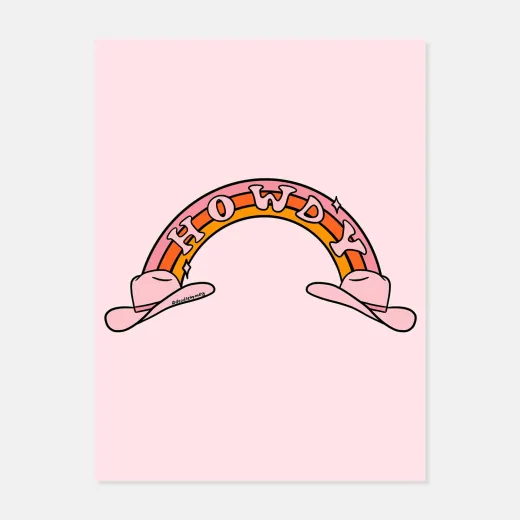 Howdy Print by Doodle by Meg