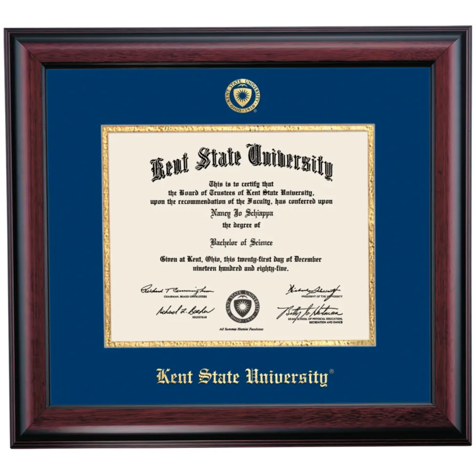 Kent State Traditional Diploma Frame for Graduate Degree