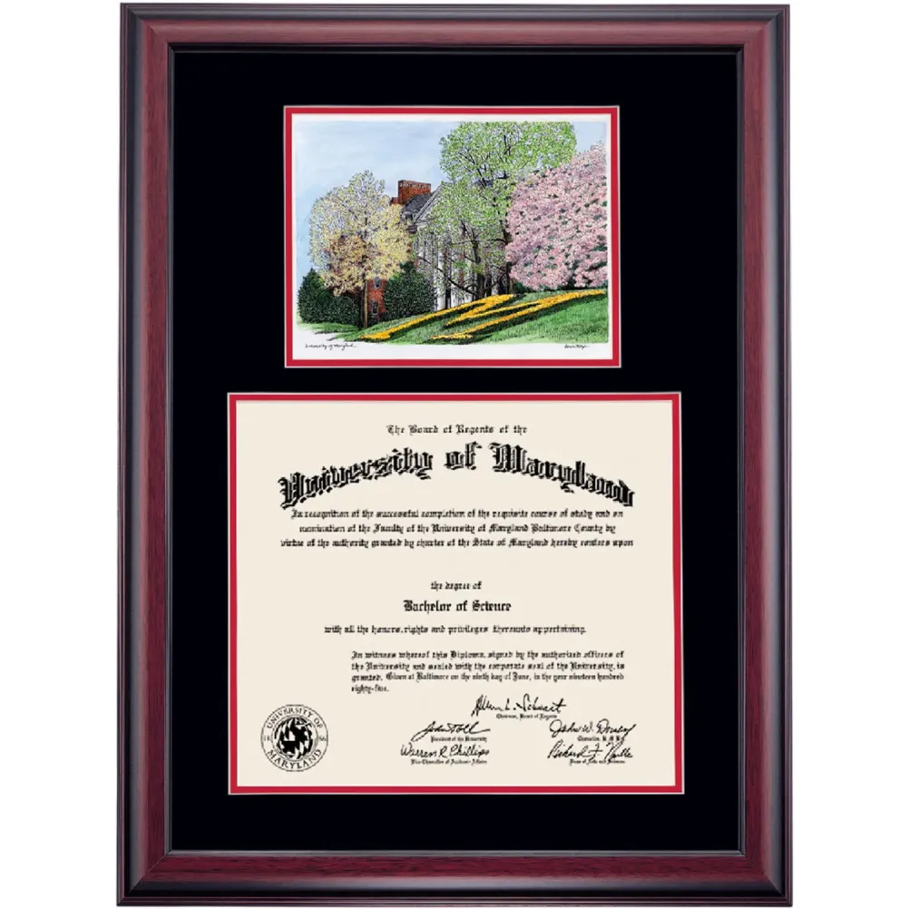 Maryland Premier the Maryland Landmark M Diploma Frame