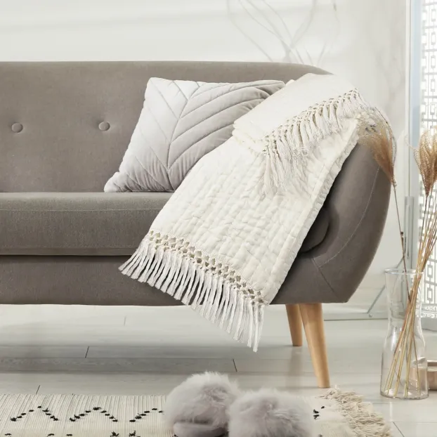 Jumpstitch with Fringe Throw Blanket