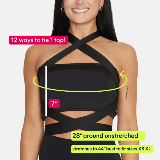 Arizona Black Multiway Bandeau