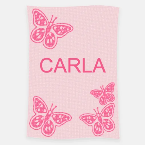 Personalized Butterfly Blanket