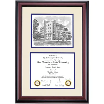San Francisco State Premier the Graduate College of Education Building Diploma Frame
