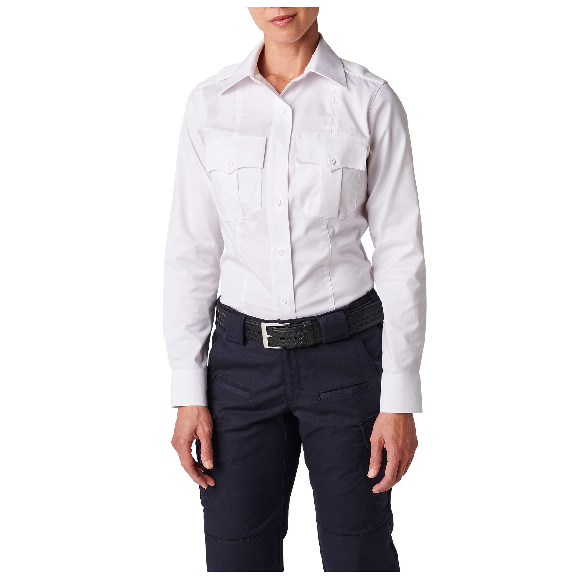 Womens NYPD Stryke Twill Long Sleeve Shirt