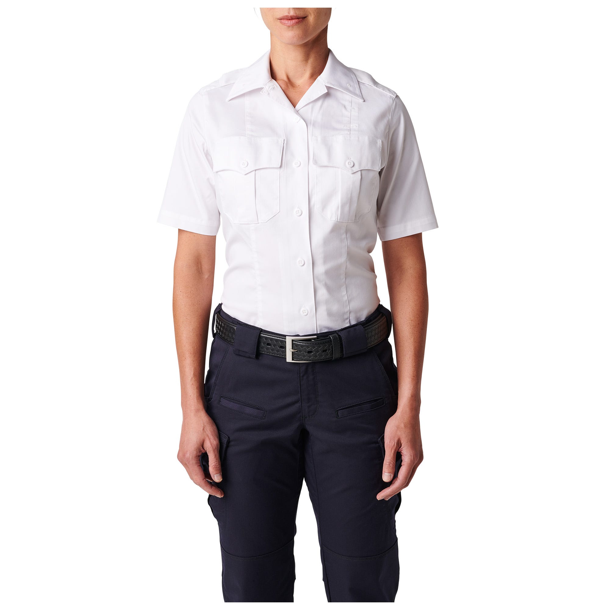 Womens NYPD Stryke Twill Short Sleeve Shirt