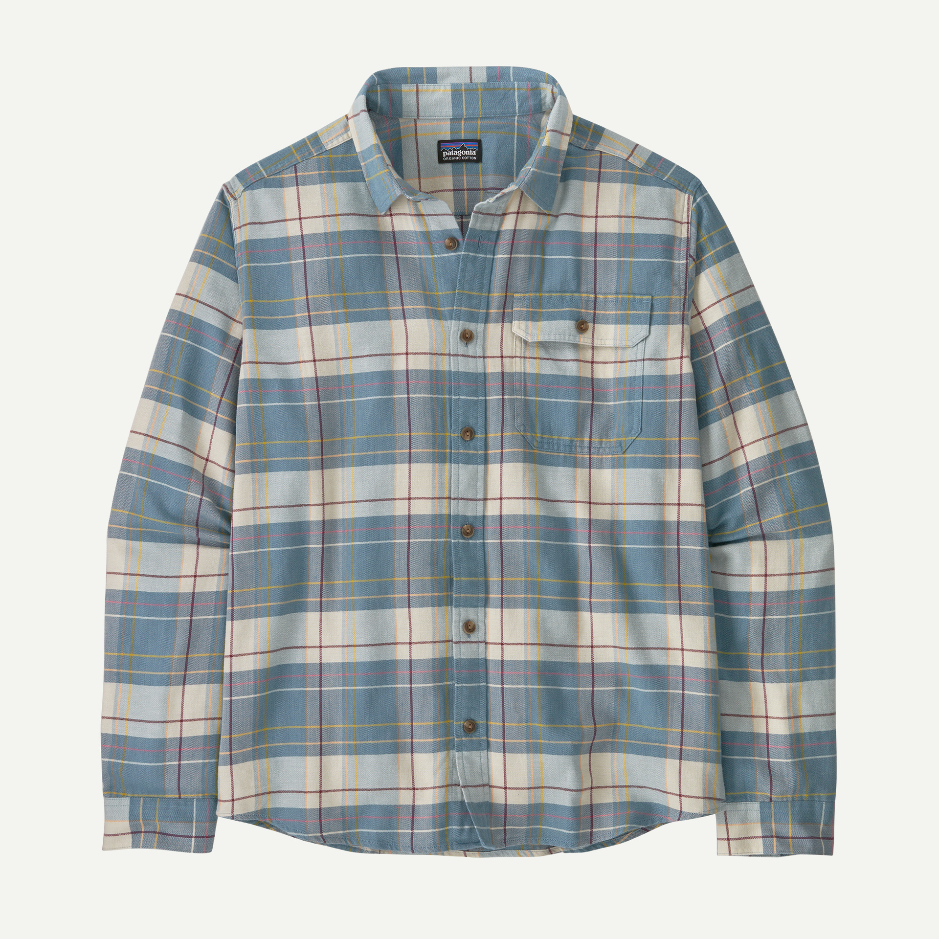 Men's Long-Sleeved Lightweight Fjord Flannel Shirt