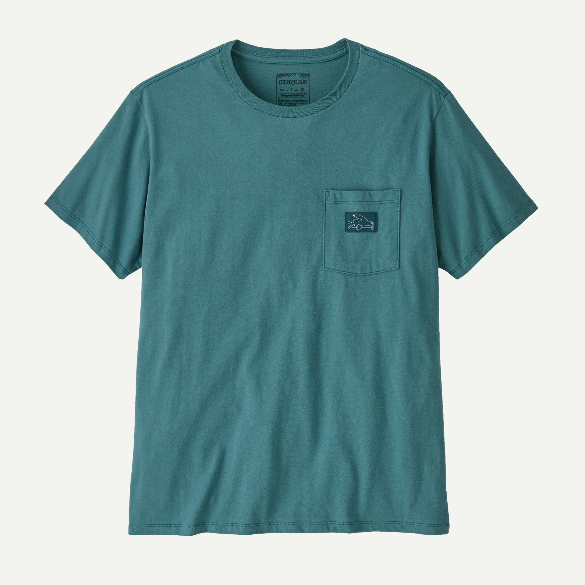 Flying Fish Tides Organic Pocket T-Shirt