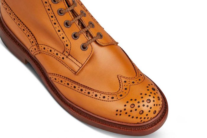 Stephy Brogue Boot - ACORN ANTIQUE