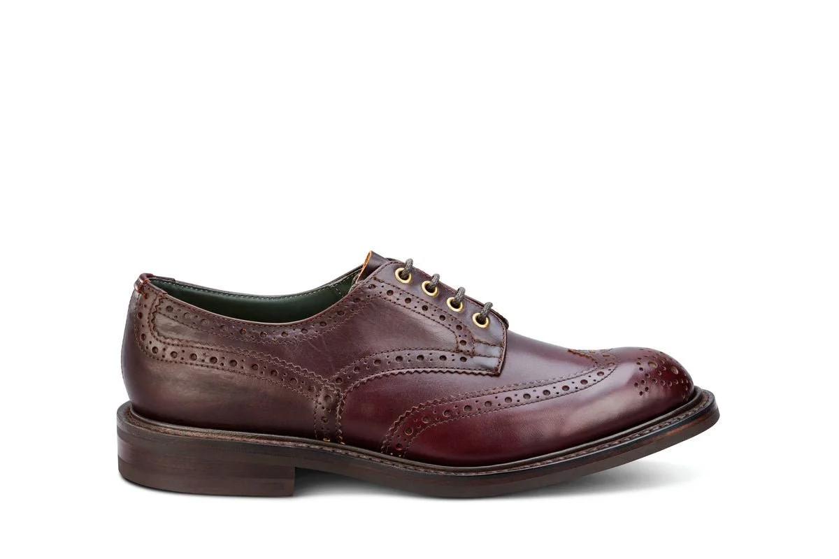 Bourton Country Shoe - Burgundy Old England