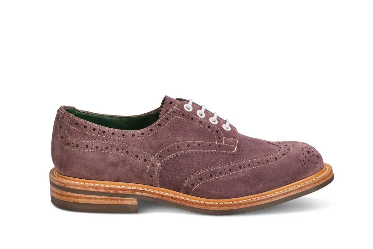 Bourton Country Shoe - Purple Suede
