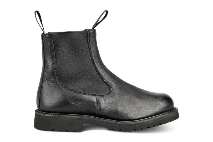 Paula Chelsea Boot - Olivvia Deerskin - Black