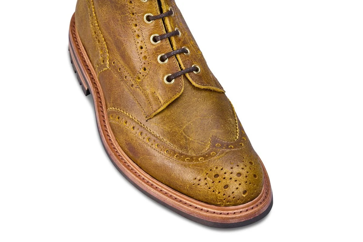 Stow Country Boot - Ginger Pull-Up Full Grain Tricker's Exclusive)