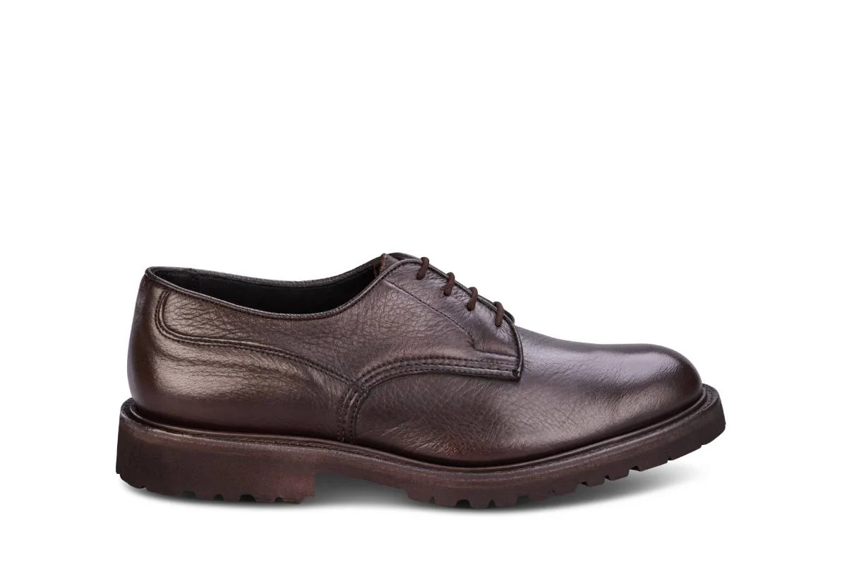 Woodstock Plain Derby Country Shoe - Brown Olivvia Deerskin