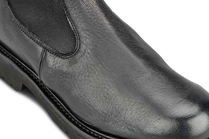 Paula Chelsea Boot - Olivvia Deerskin - Black