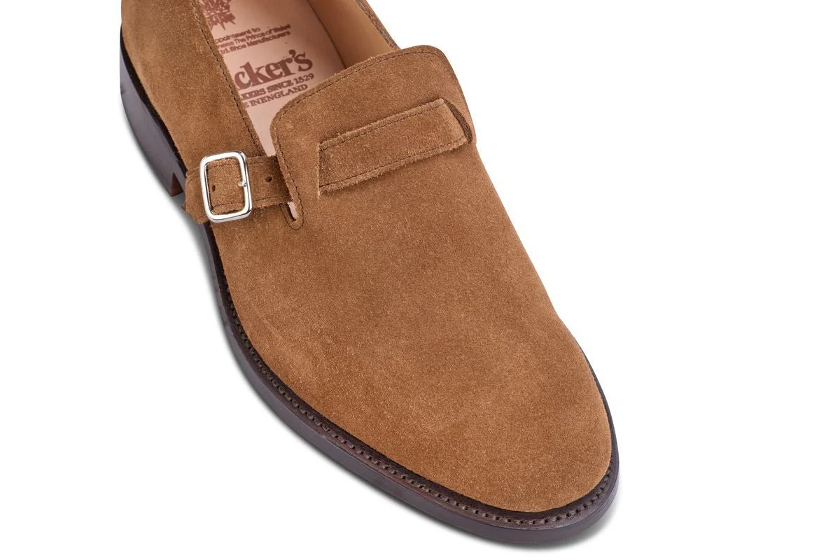 Niles Single Buckle Loafer - Snuff Repello Suede