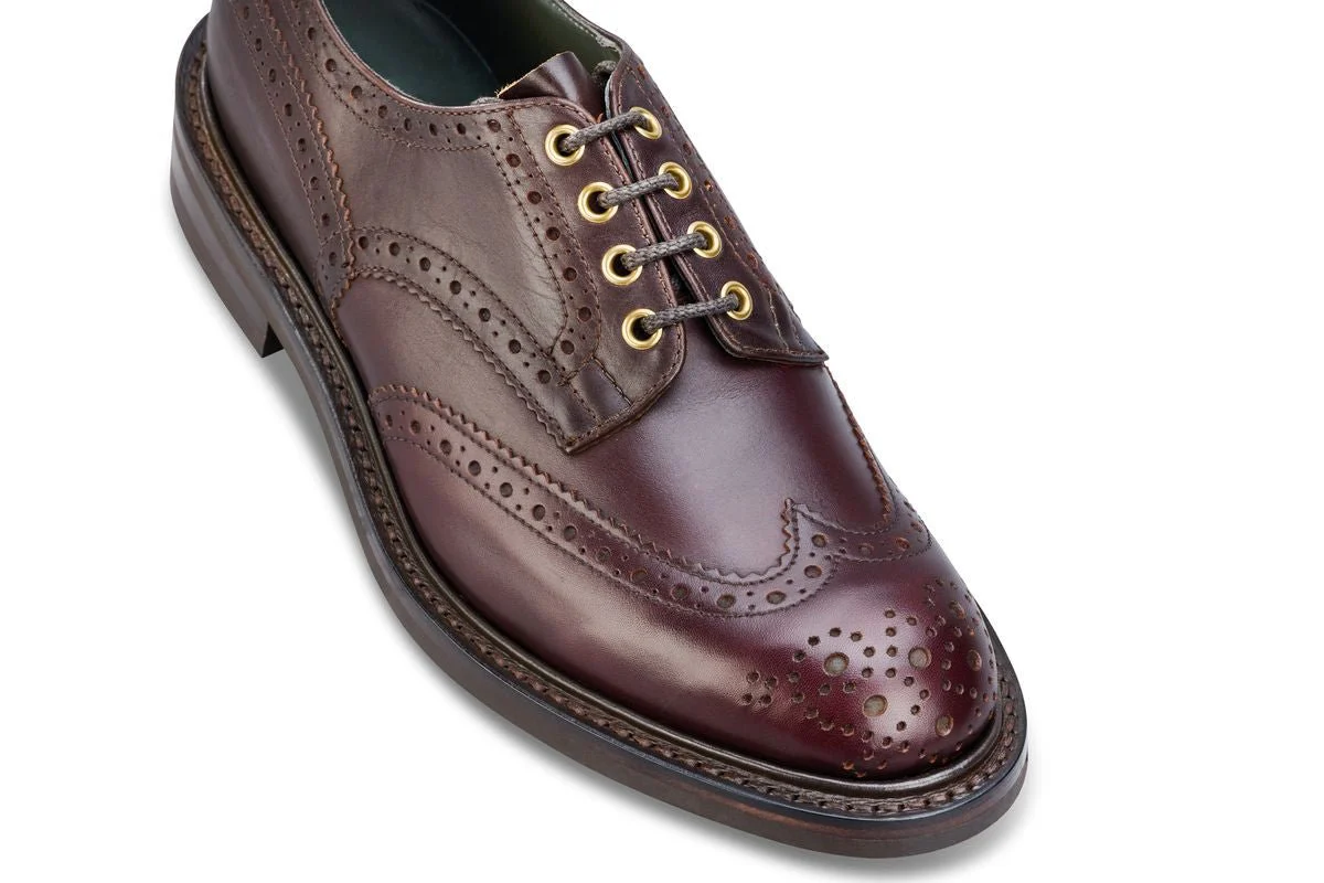 Bourton Country Shoe - Burgundy Old England