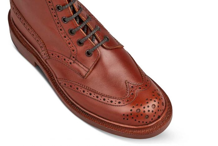 Stephy Brogue Boot - MARRON ANTIQUE
