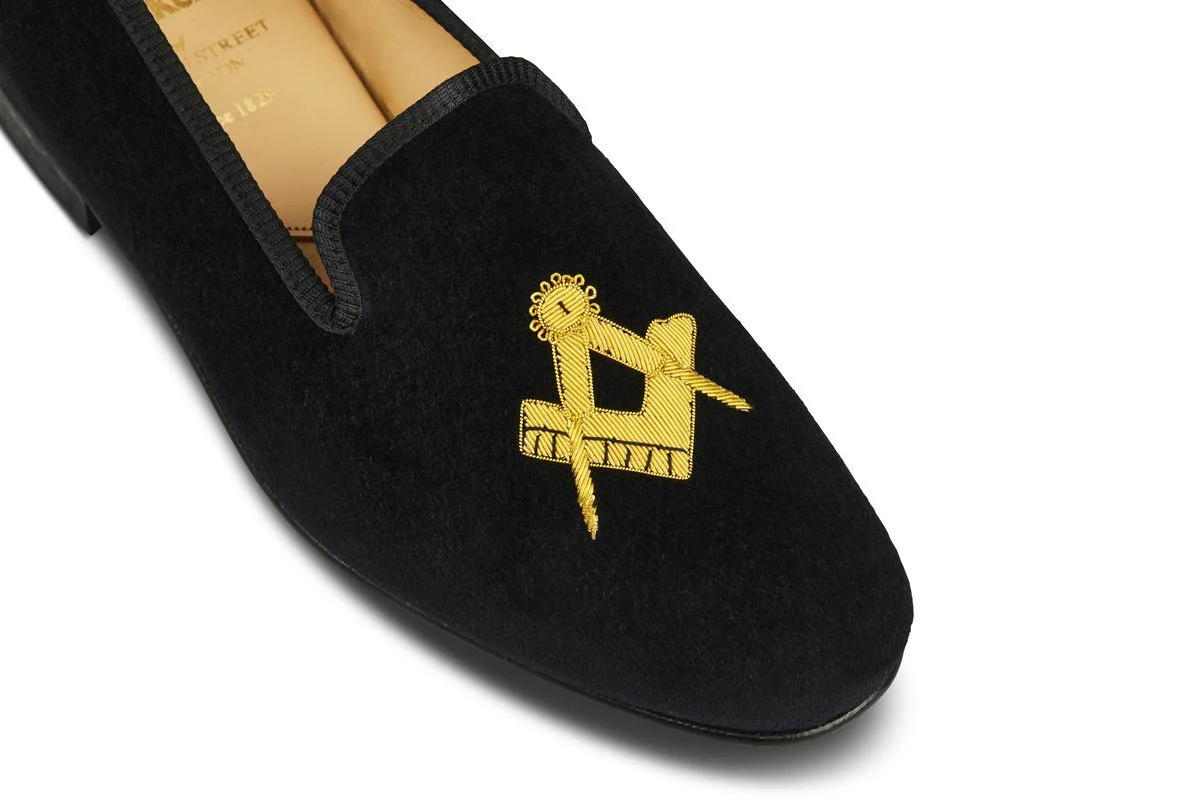 MASONIC VELVET SLIPPER