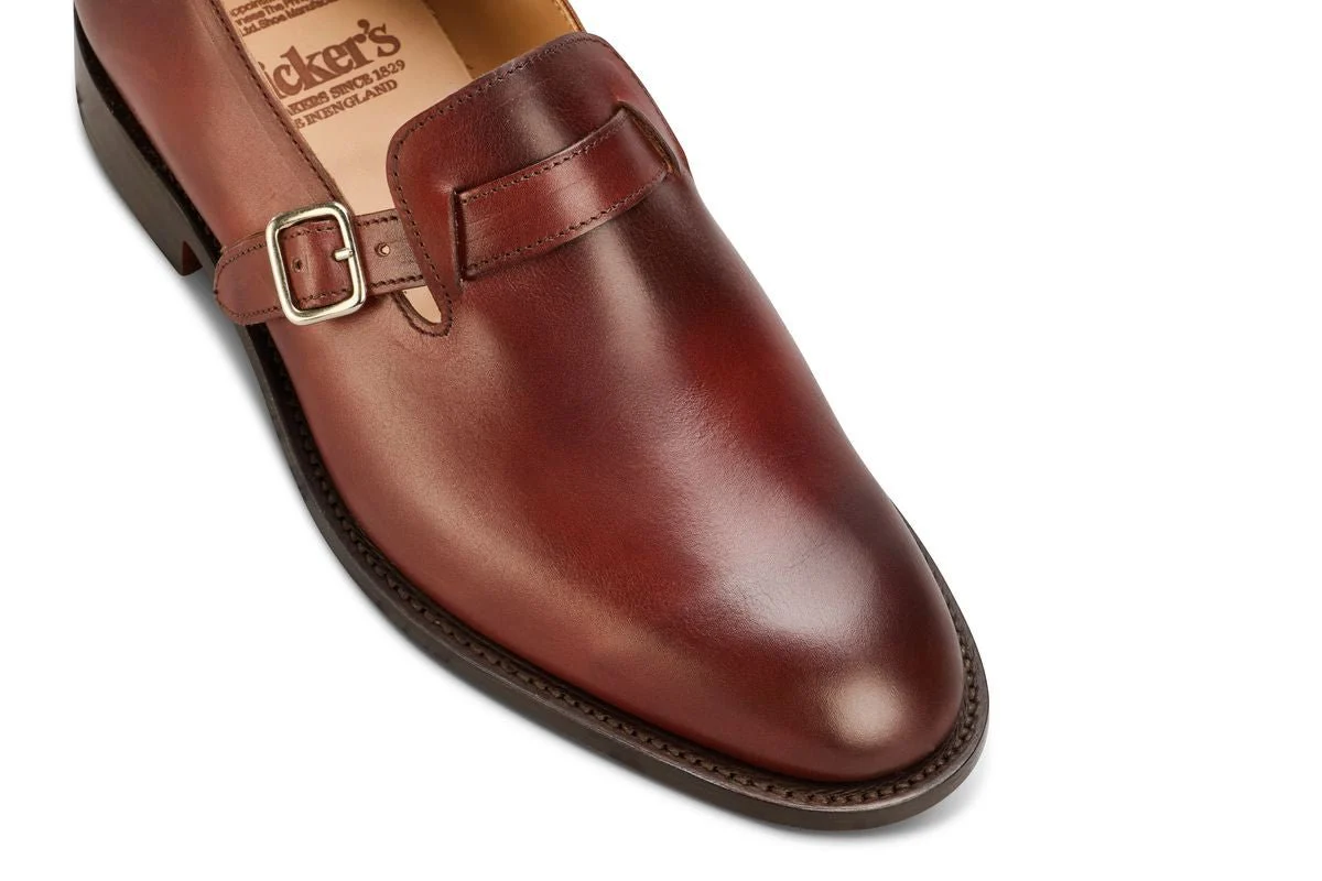 Niles Single Buckle Loafer - Burgundy Burnished