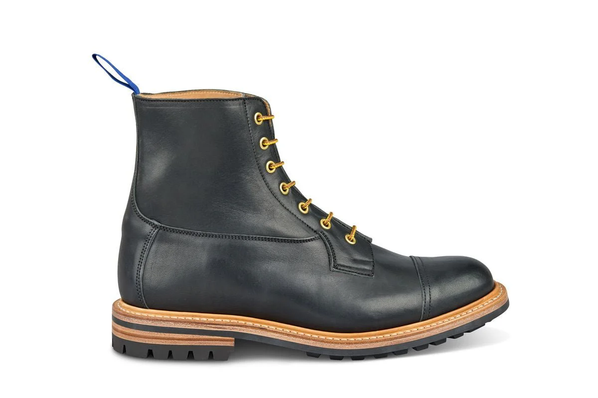 Allan Toe Cap Boot - Black Horween (Tricker's Exclusive)