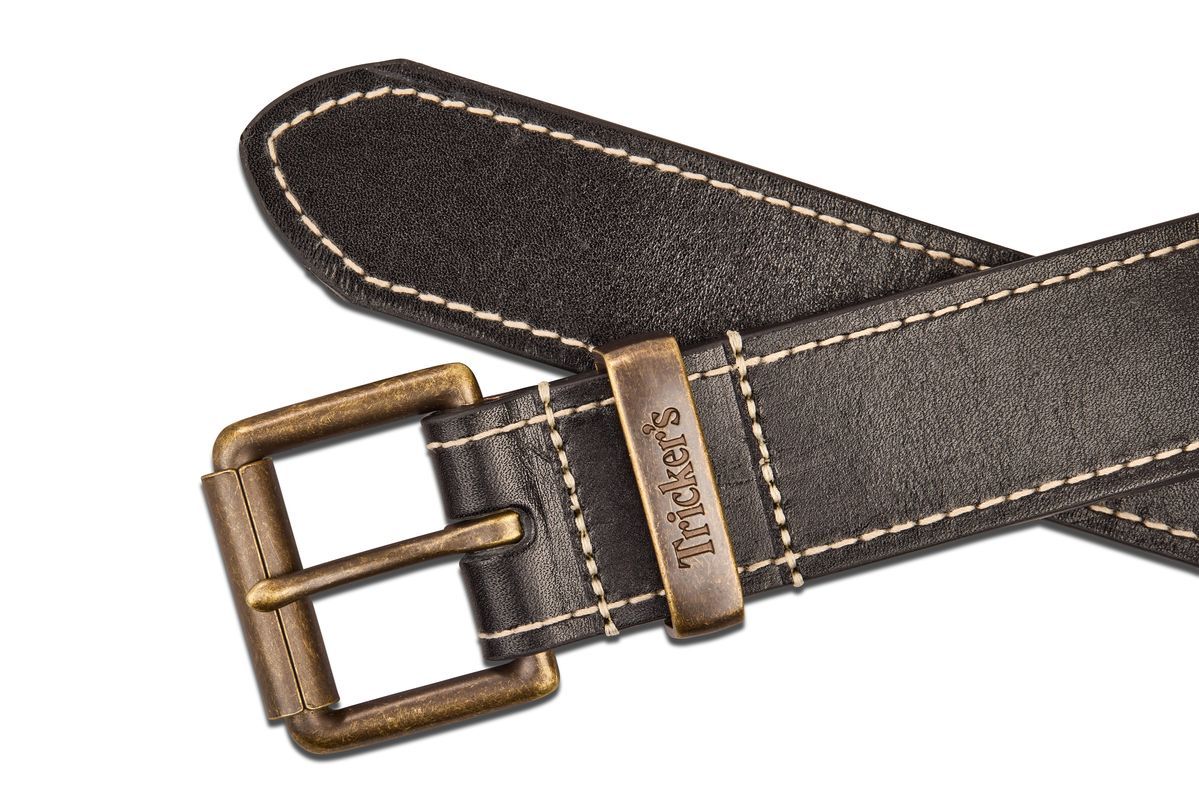 TRICKER'S LEATHER BELT - Black