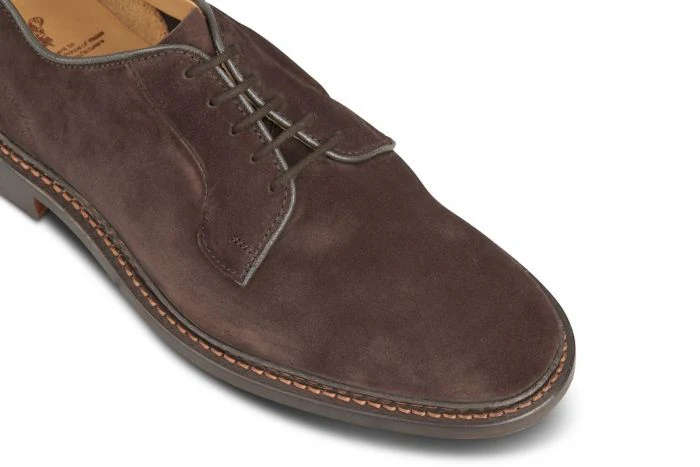 Robert Derby Shoe - Coffee Suede