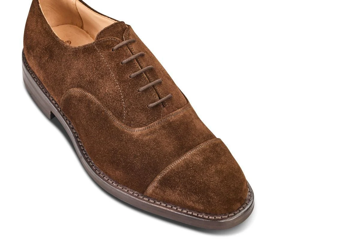 Regent Plain Toecap Oxford City Shoe - Chocolate Repello