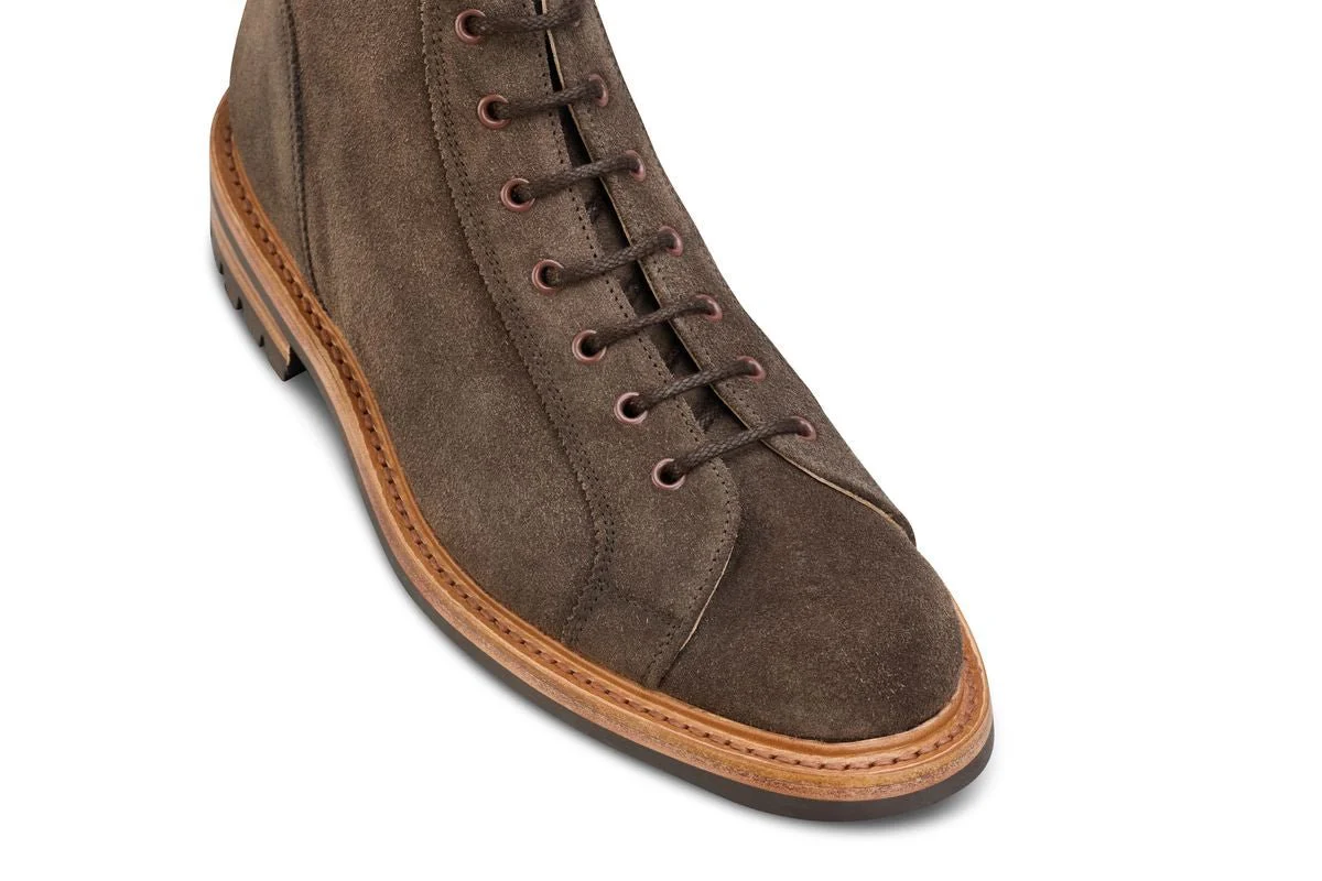 Ethan Monkey Boot - Flint Reverse Kudu Suede