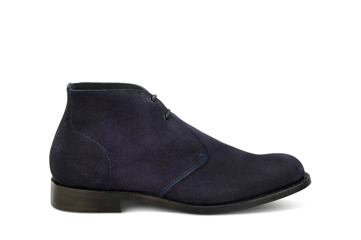 Grant Chukka Boot - Navy Suede