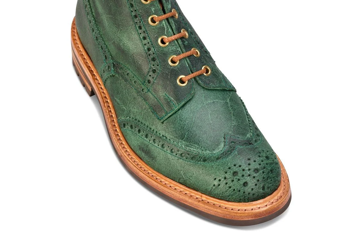 Stow Country Boot - Green Pull-Up Full Grain Tricker's Exclusive)
