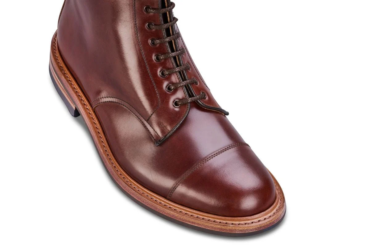 Brett ToeCap Boot - Brown Cordovan