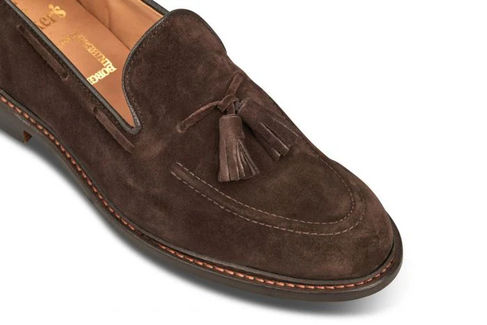 Elton Tassel Loafer - Coffee Suede