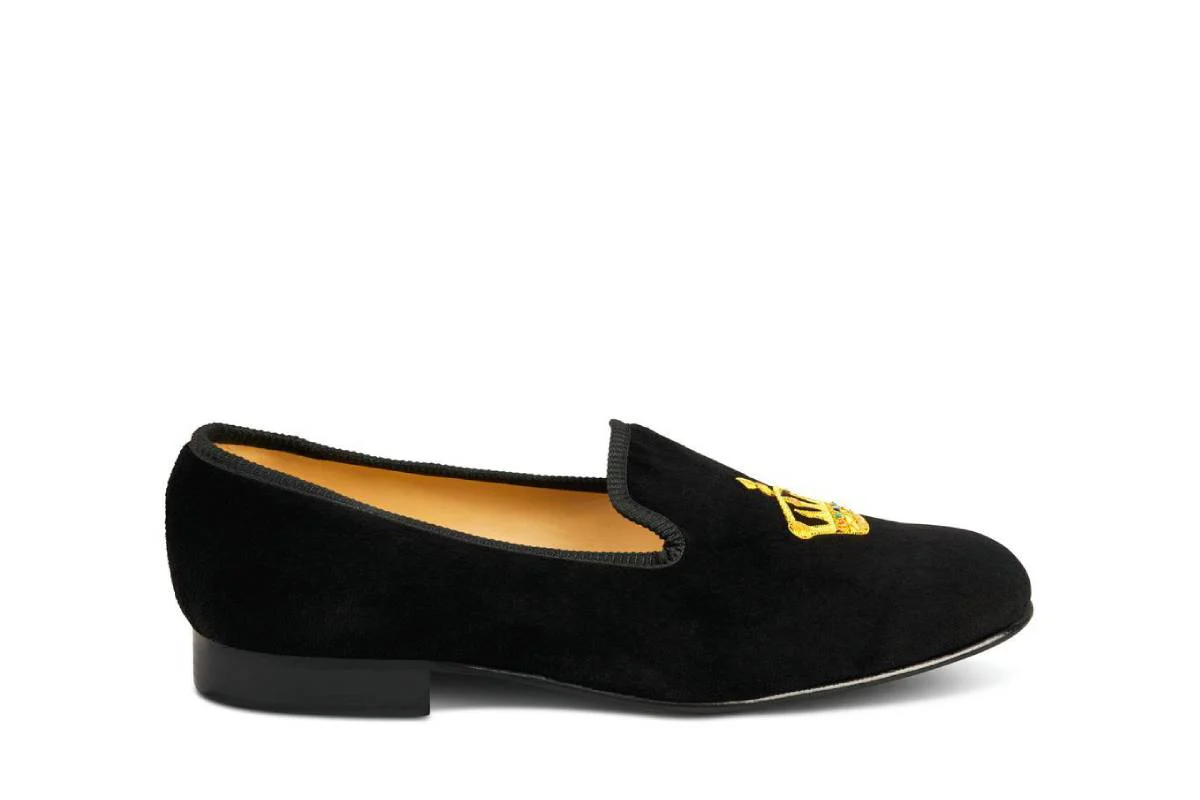 CROWN VELVET SLIPPER