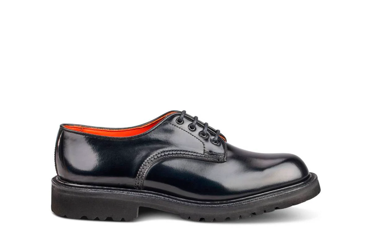 Linda Derby Tramper Shoe - Black Bookbinder