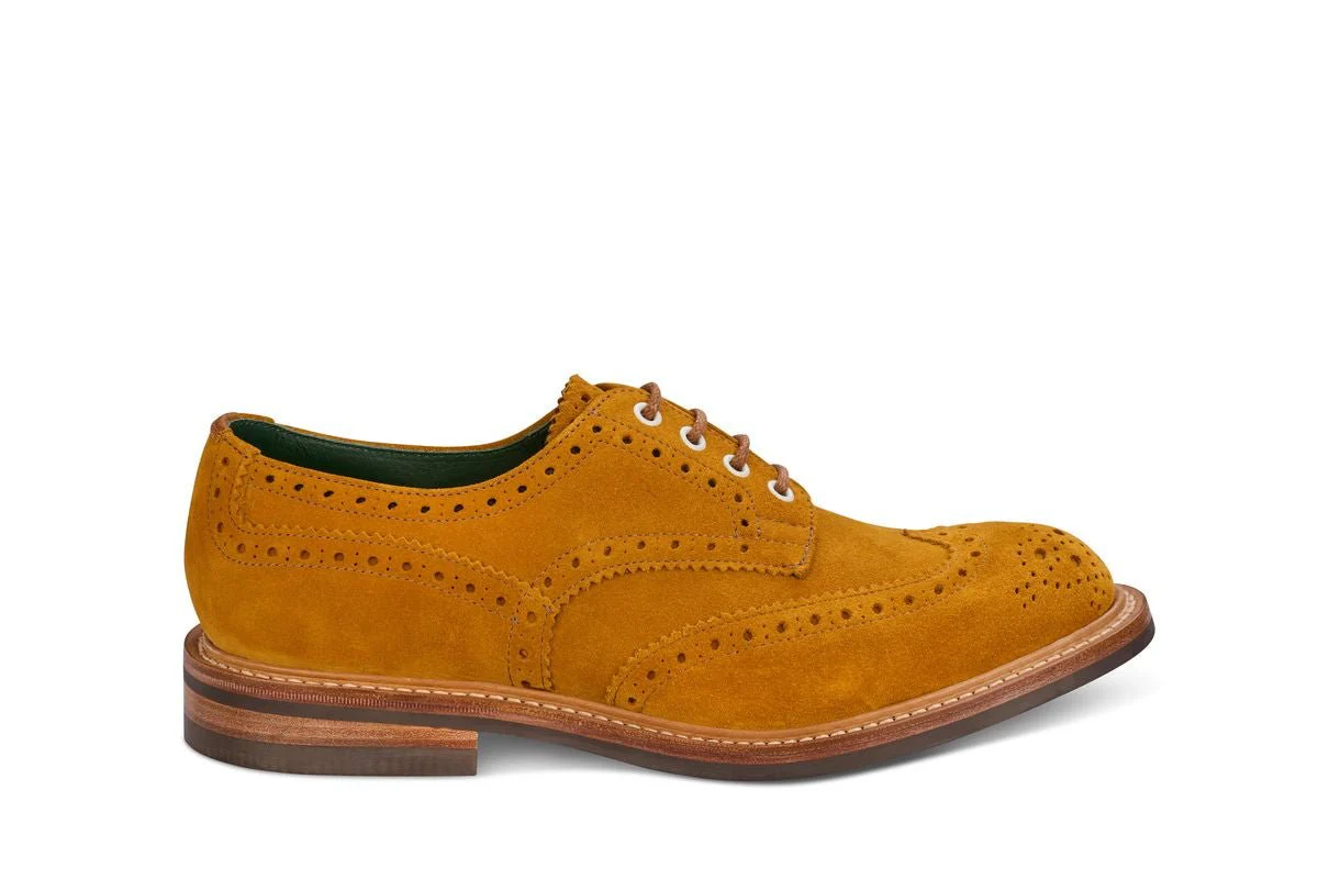Bourton Country Shoe - Curry Suede