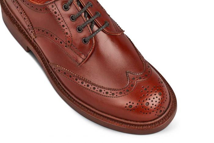 Anne Brogue Country Shoe - Marron Antique