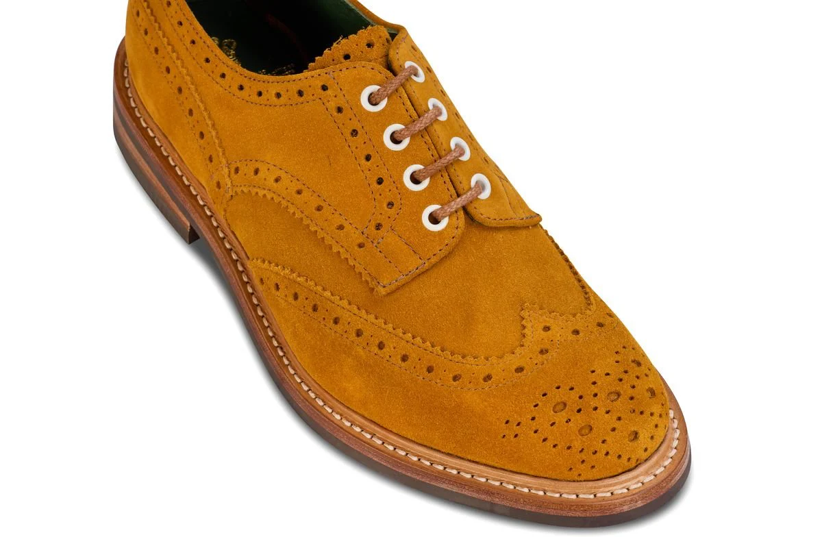 Bourton Country Shoe - Curry Suede