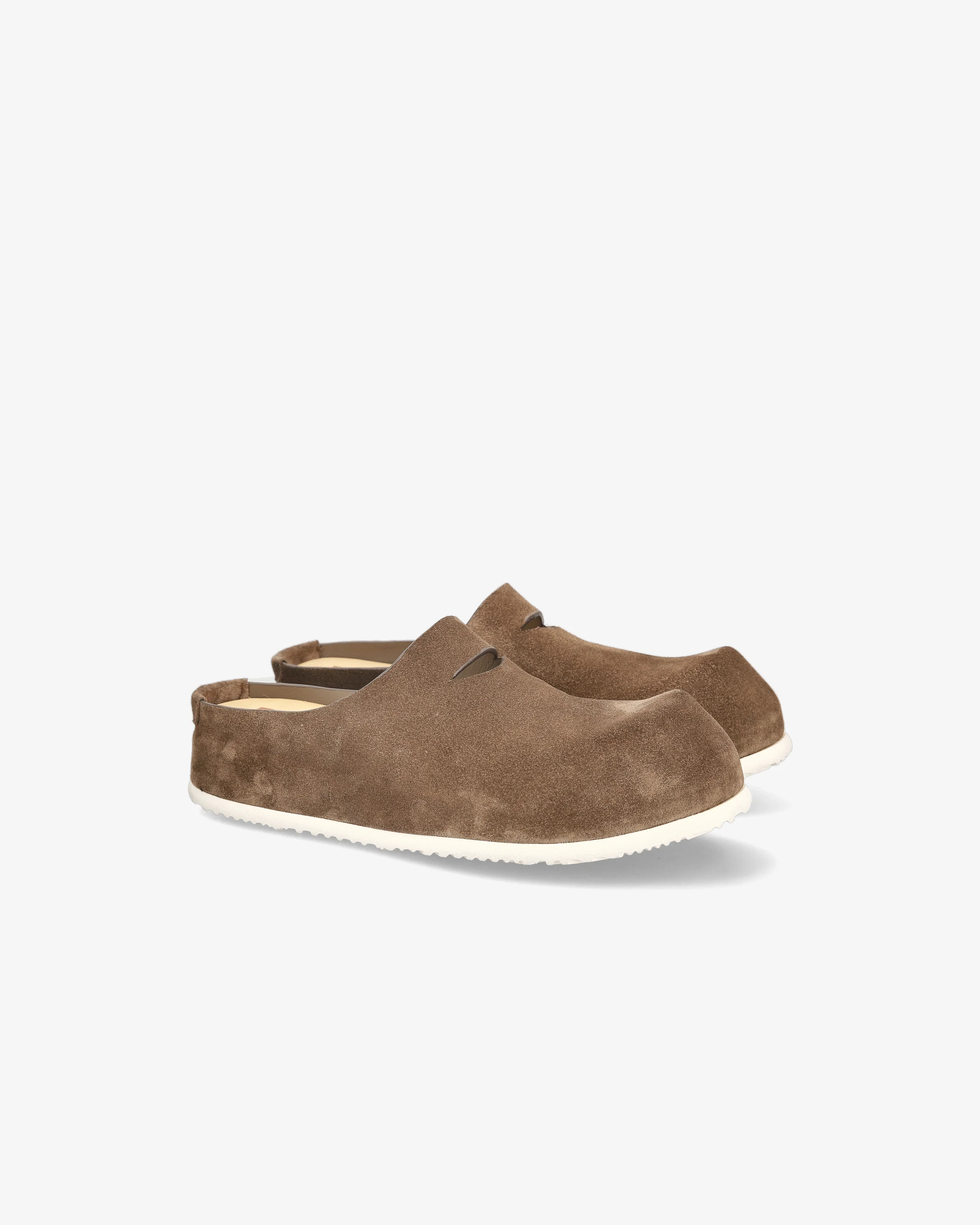 Suede clog