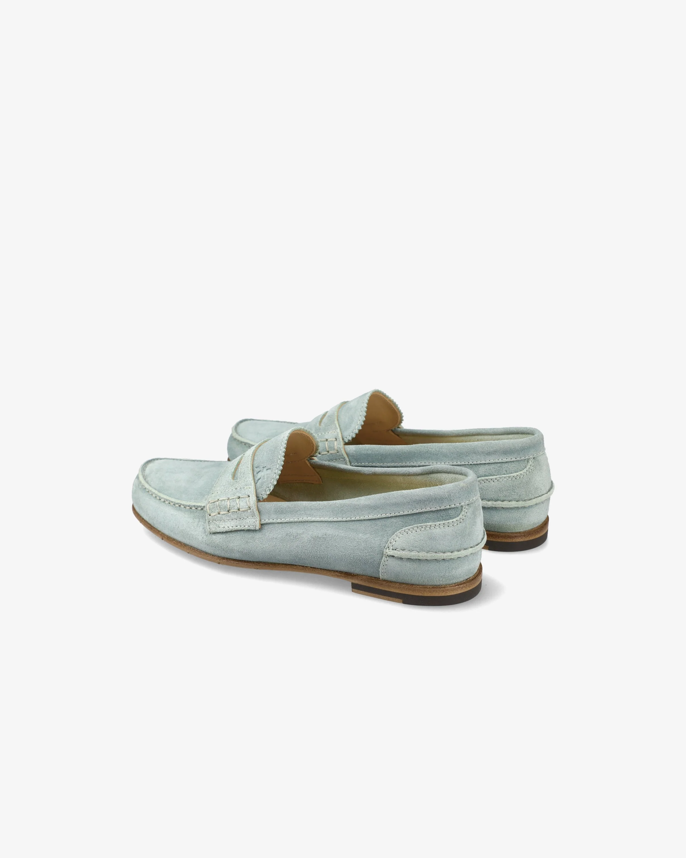 Low Heel Suede Loafer
