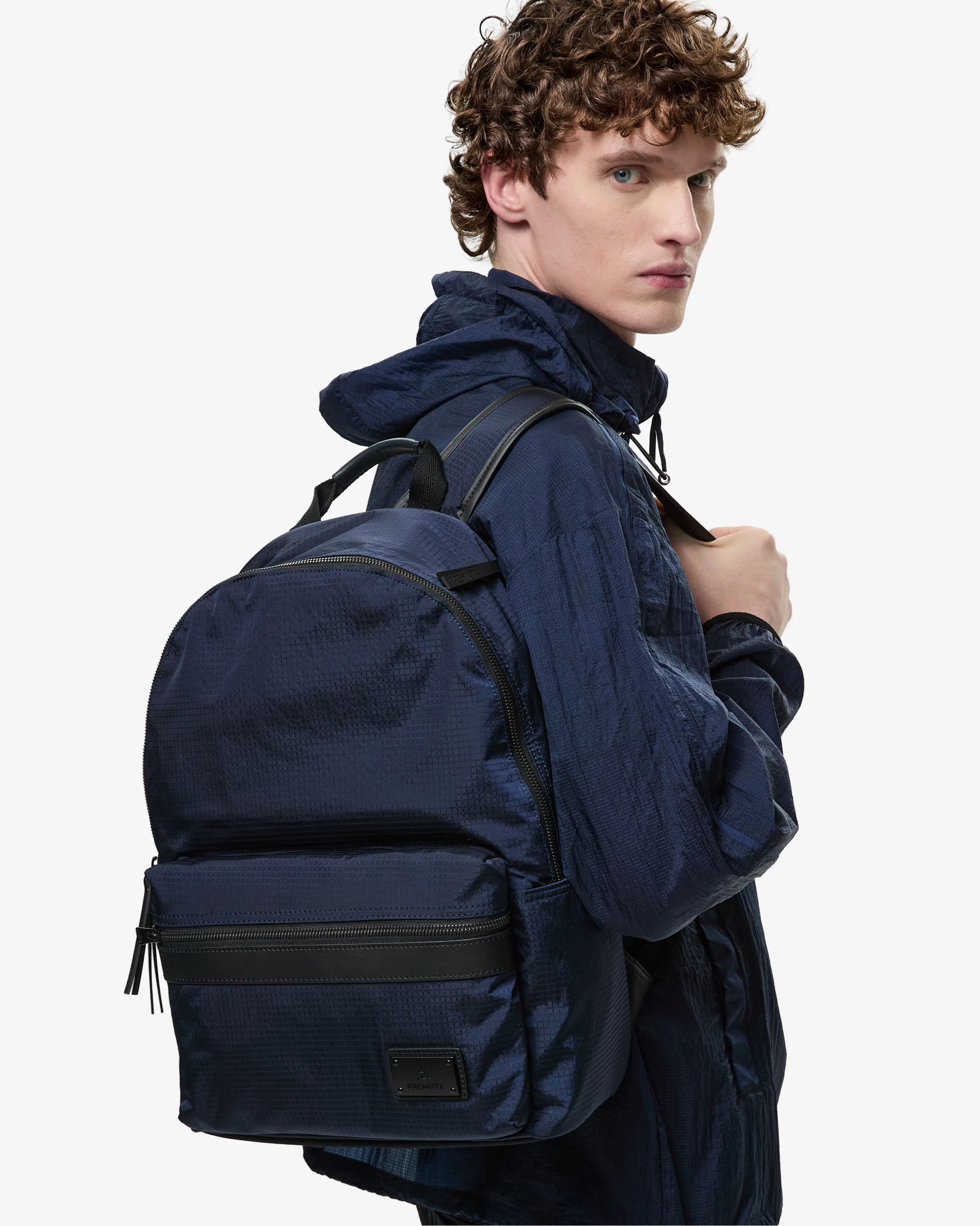 Blue Ripstop Windbreaker Jacket