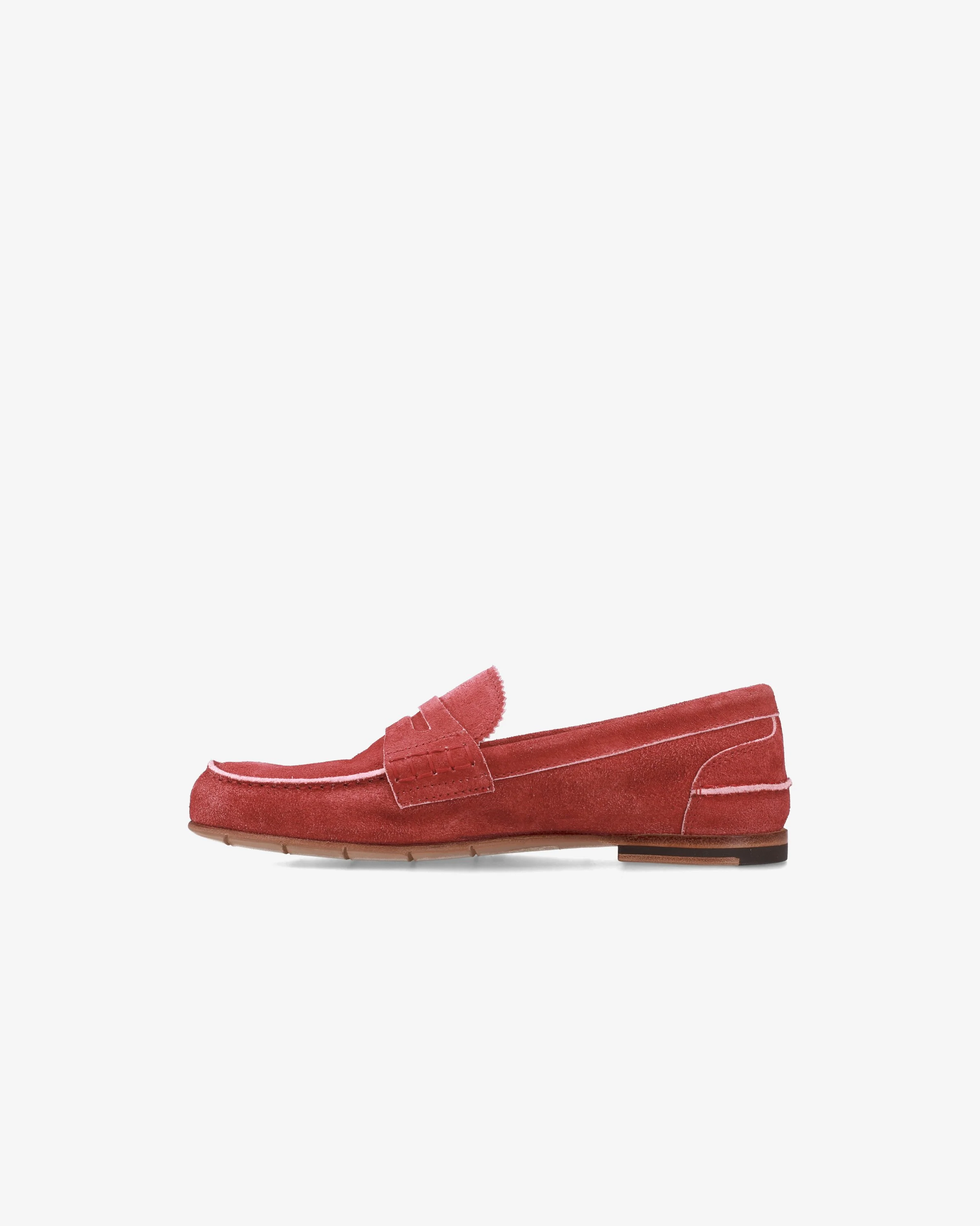 Low Heel Suede Loafer