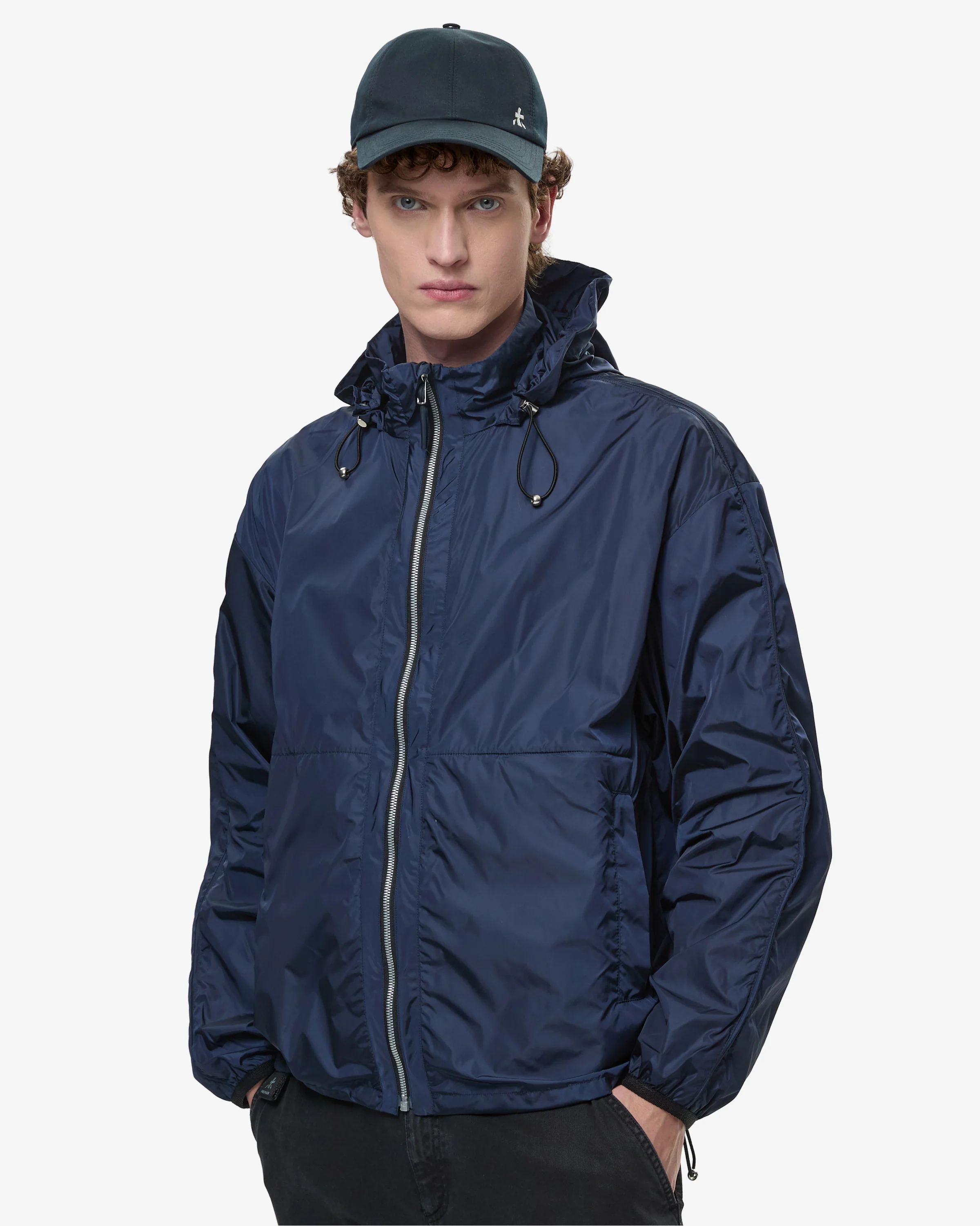 Light Nylon Wind Jacket Blue