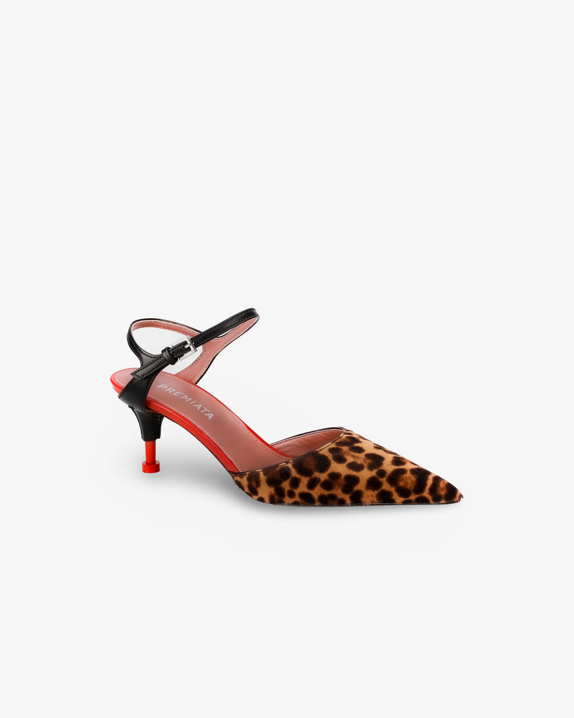 Mules Animalier with Black Belt