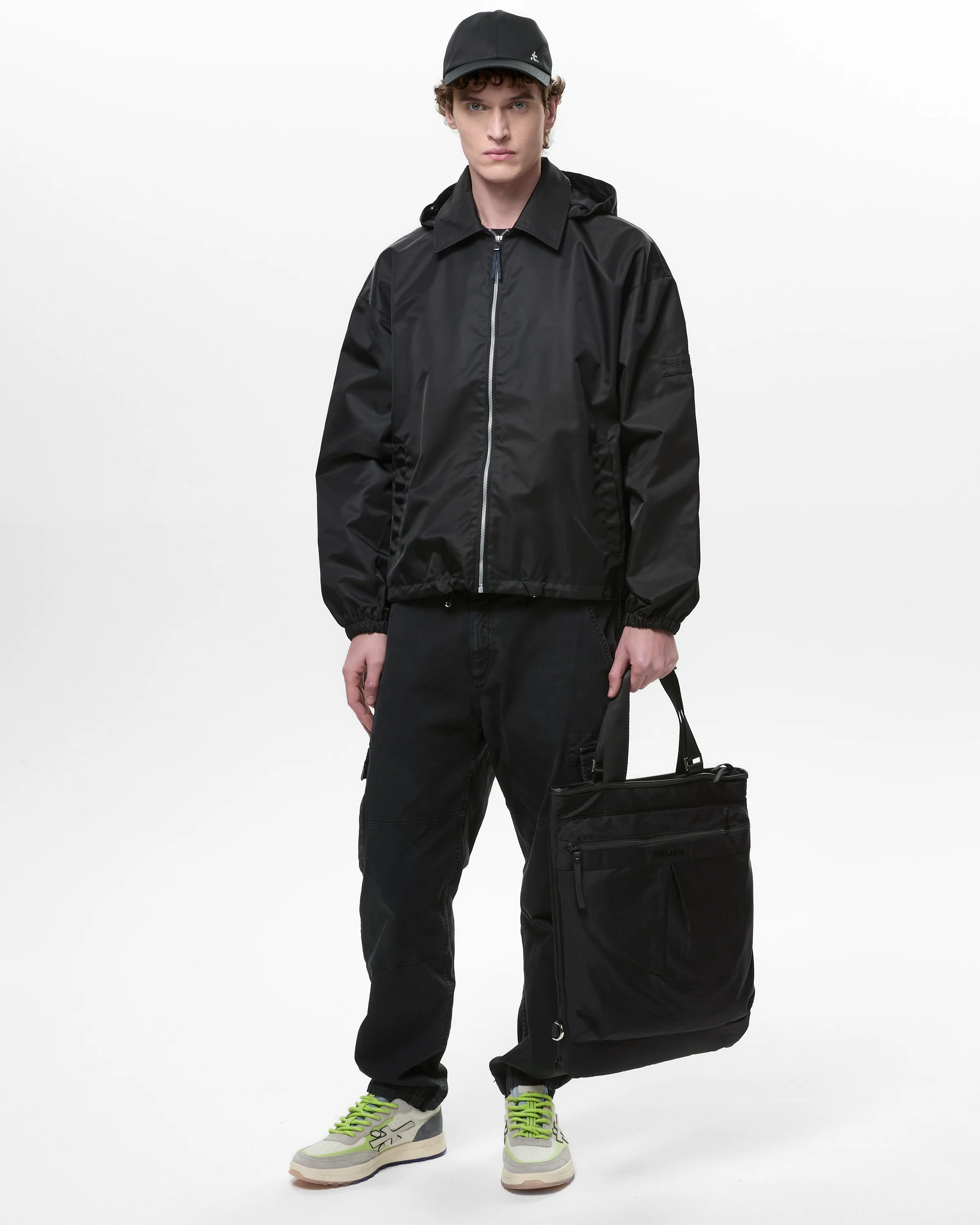 Blouson with Removable Hood Black