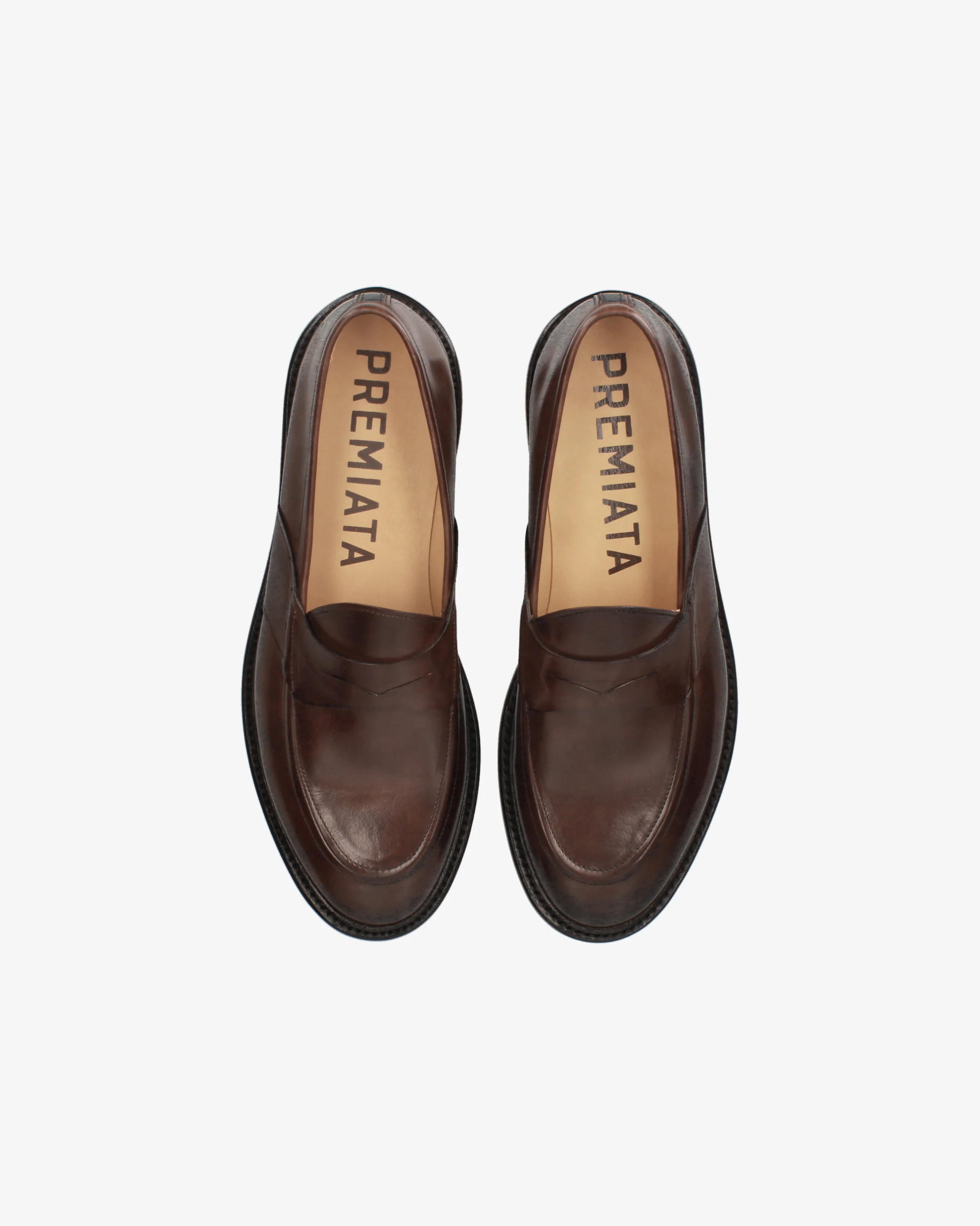 Slip-On in Pelle Marrone