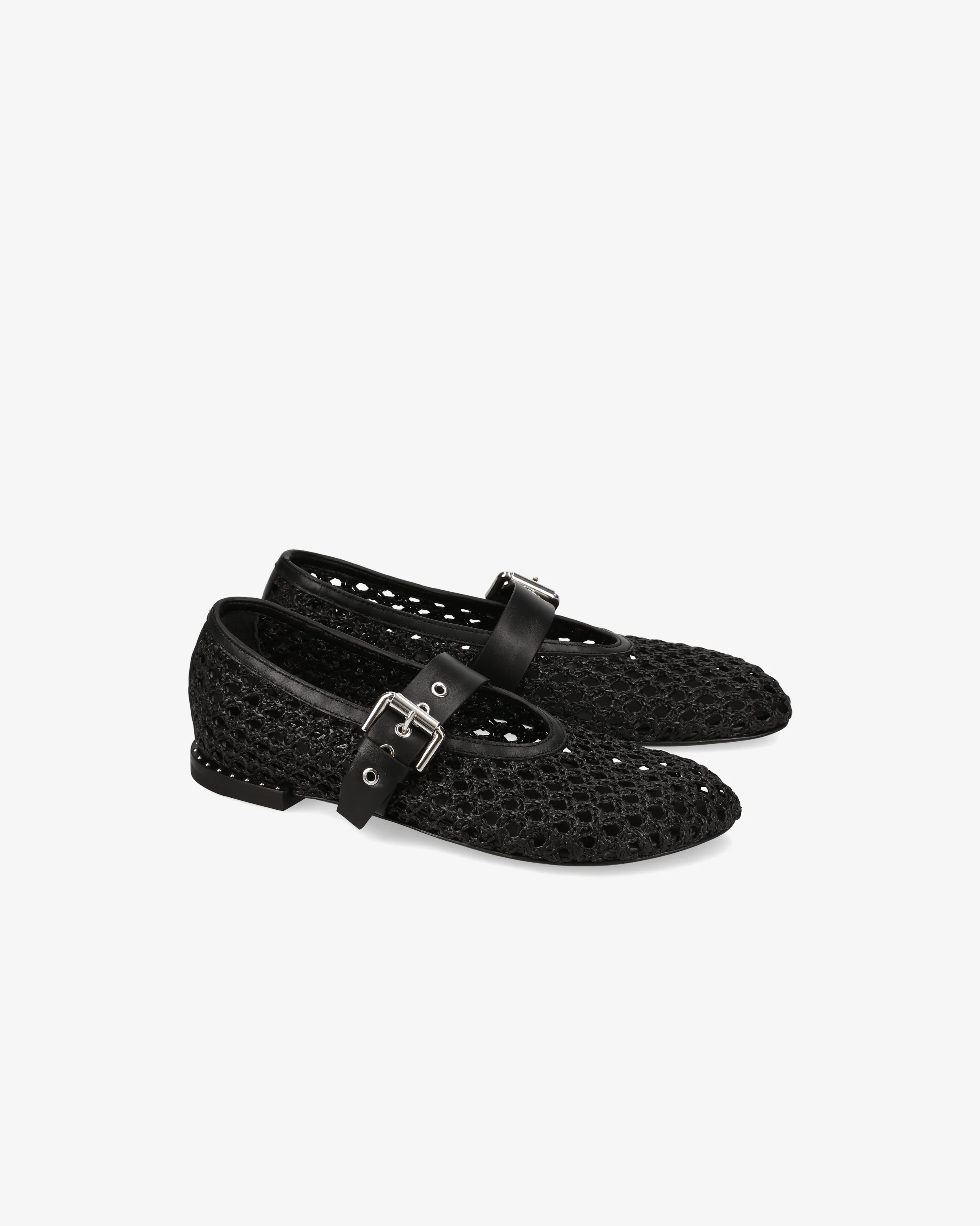 Baby raffia and leather with nickel buckle