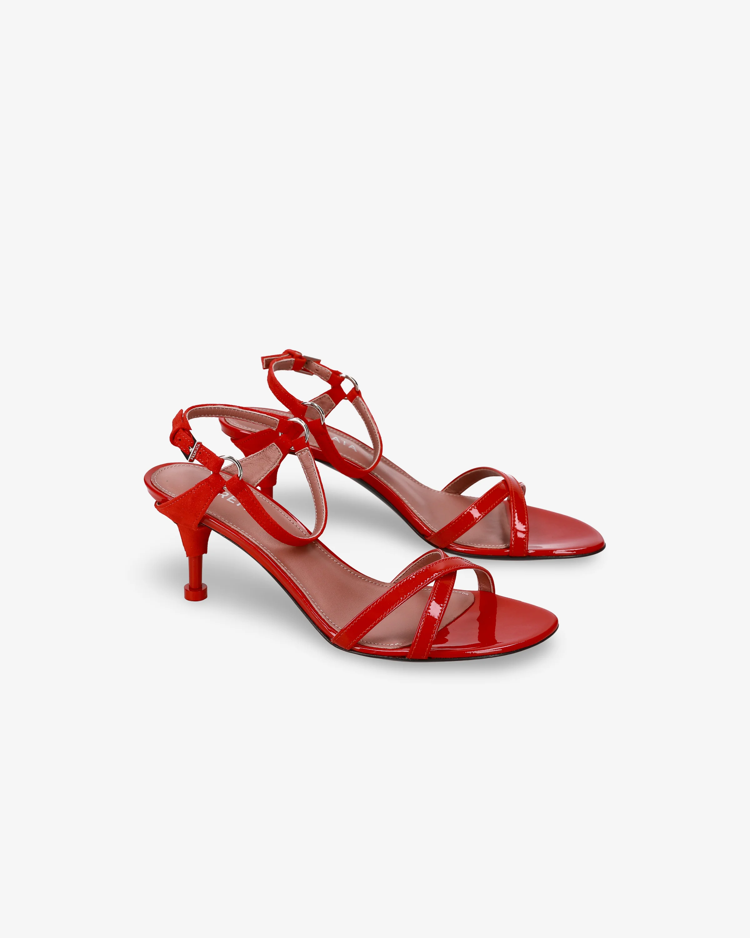 Crossed Sandal with Suede Details