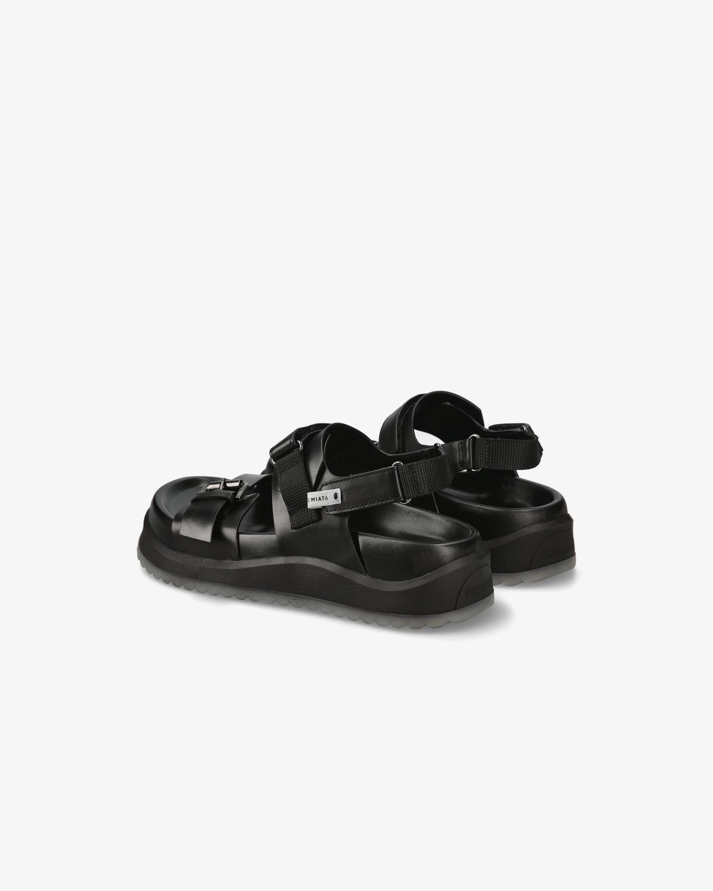 Sandali Platform in Pelle